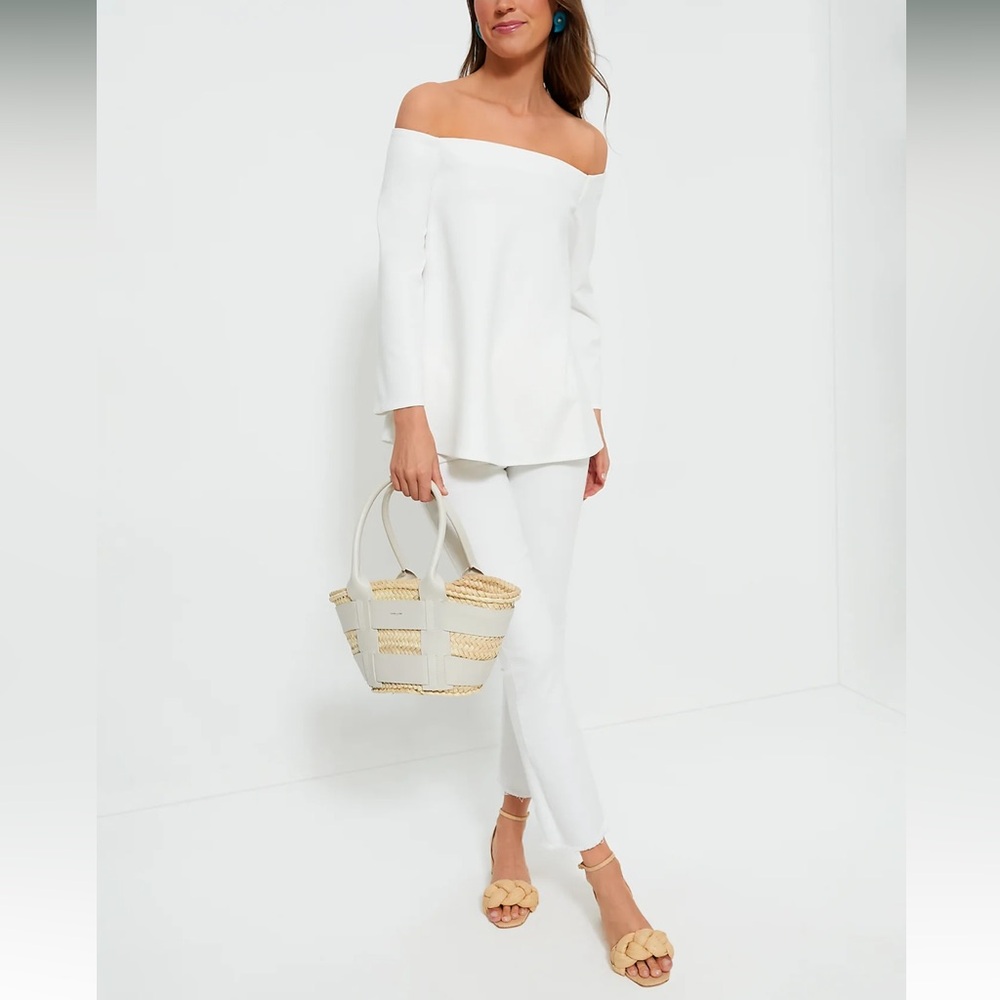 TUCKERNUCK White Miranda Off the Shoulder Blouse New - Picture 6 of 7
